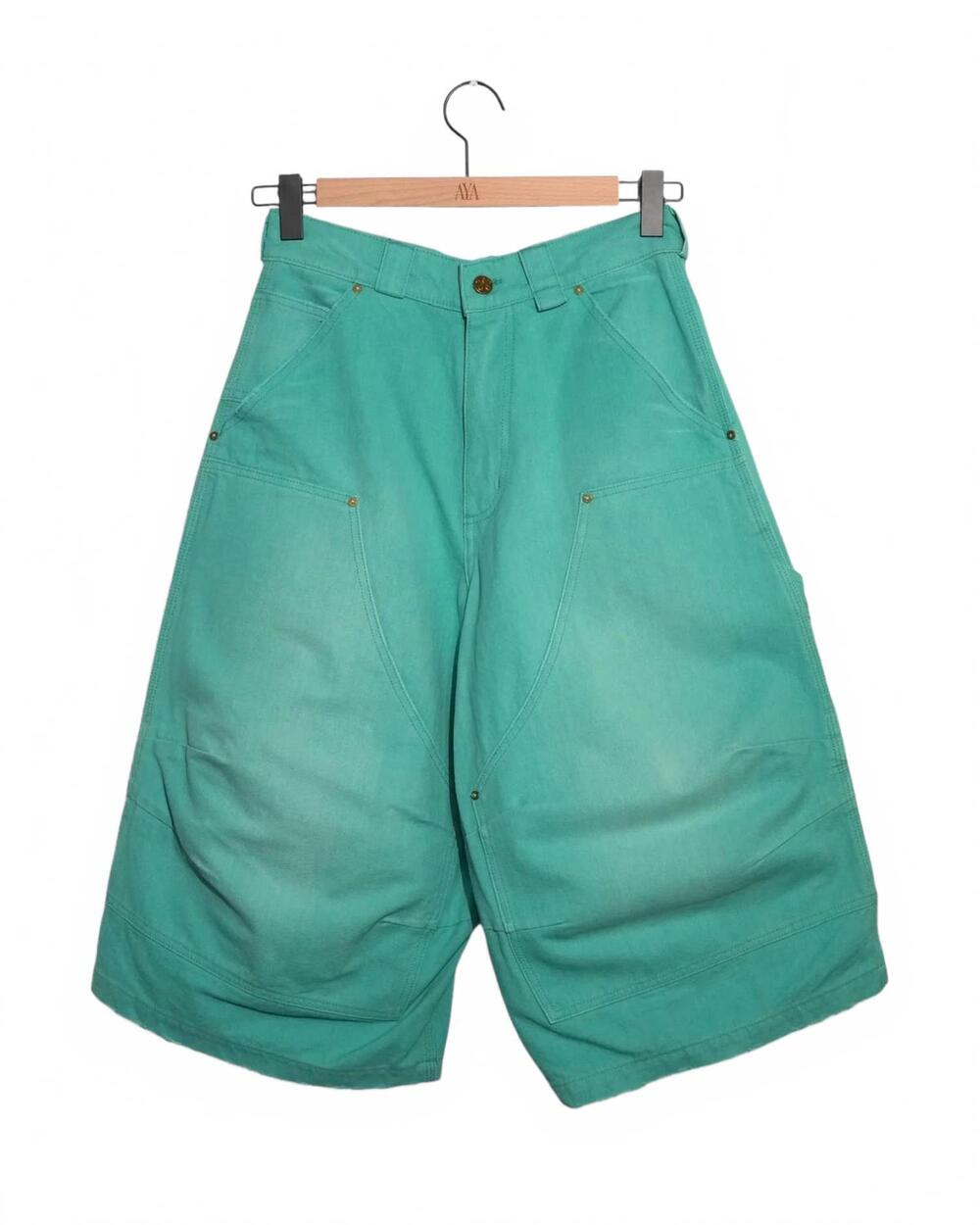 NEW WILLY CHAVARRIA men's stockton double knee short in uniform green